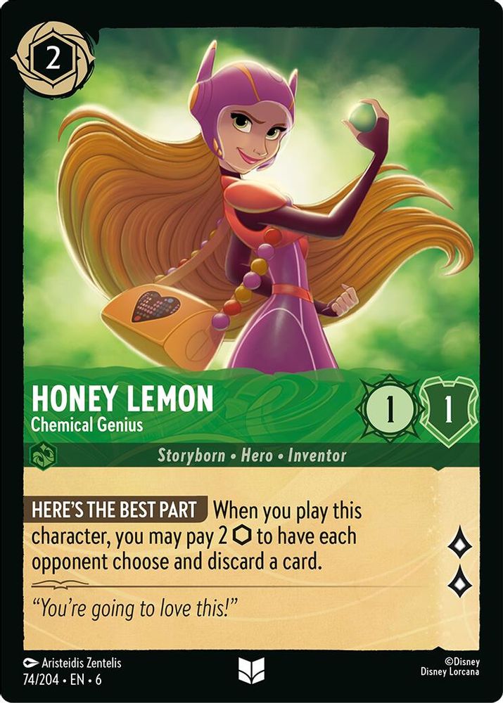 Honey Lemon - Chemical Genius card
