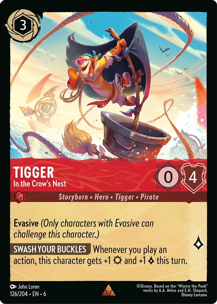 Tigger - In the Crow's Nest card