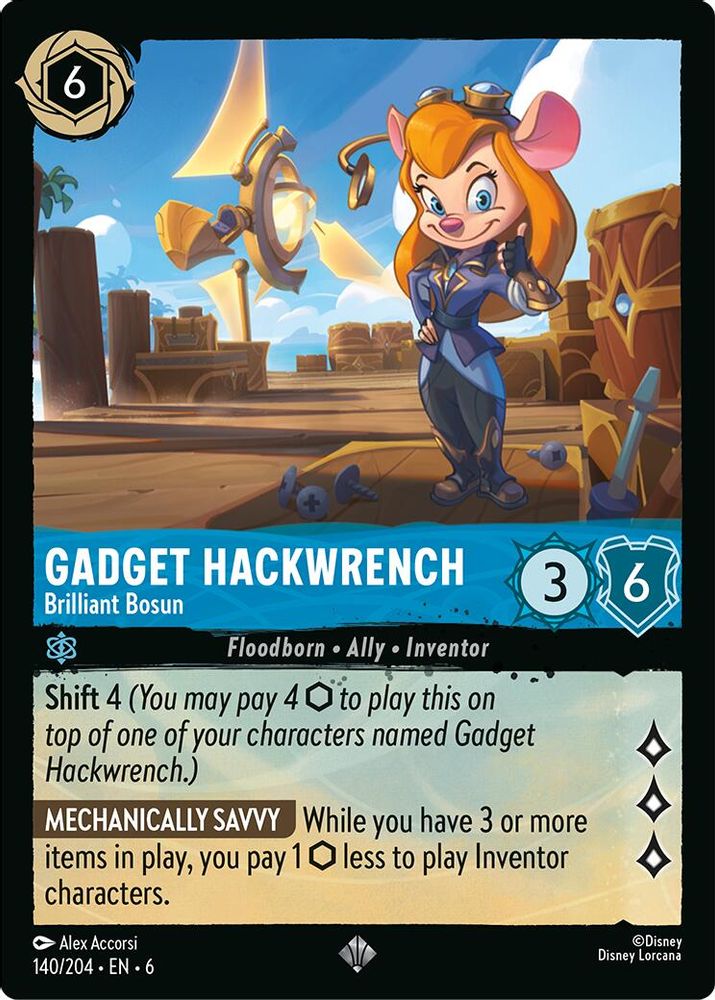 Gadget Hackwrench - Brilliant Bosun card