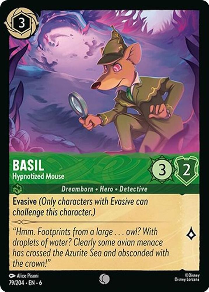 Basil - Hypnotized Mouse card