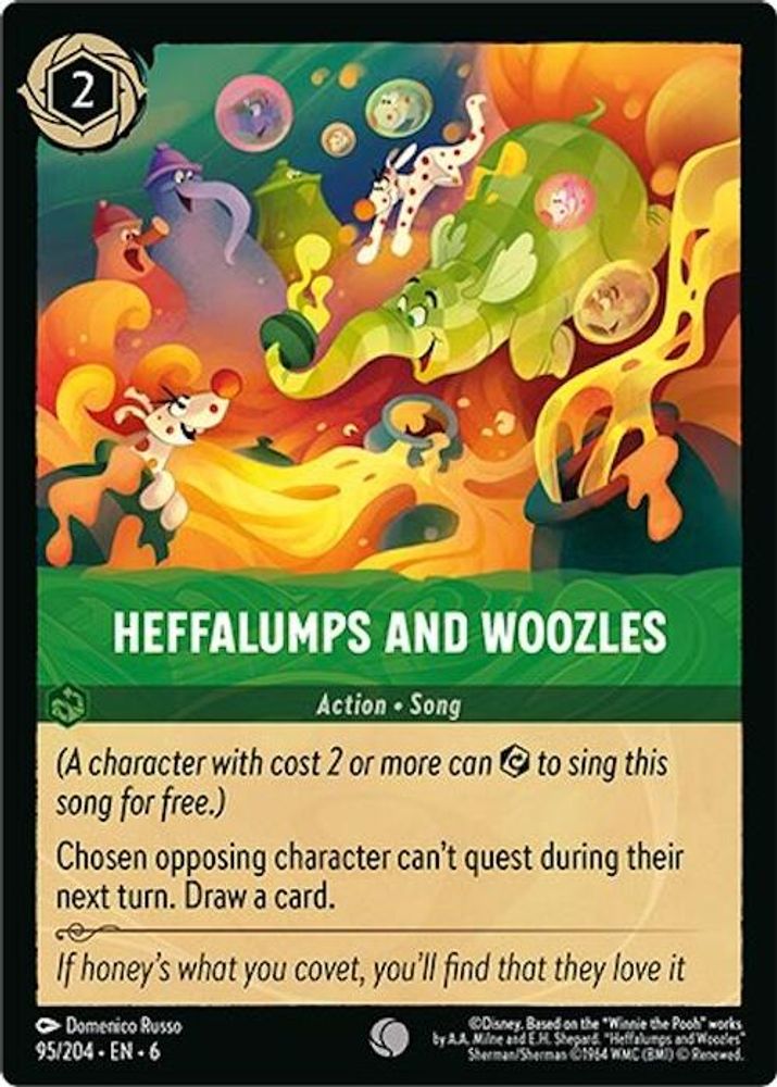 Heffalumps and Woozles card