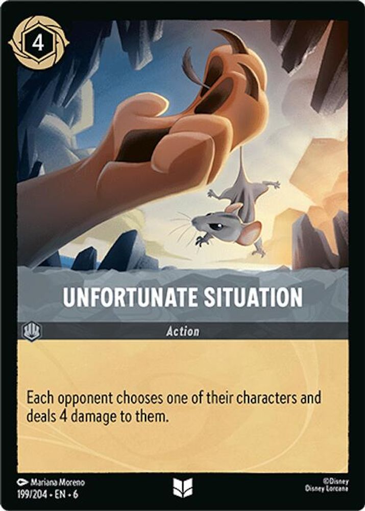 Unfortunate Situation card
