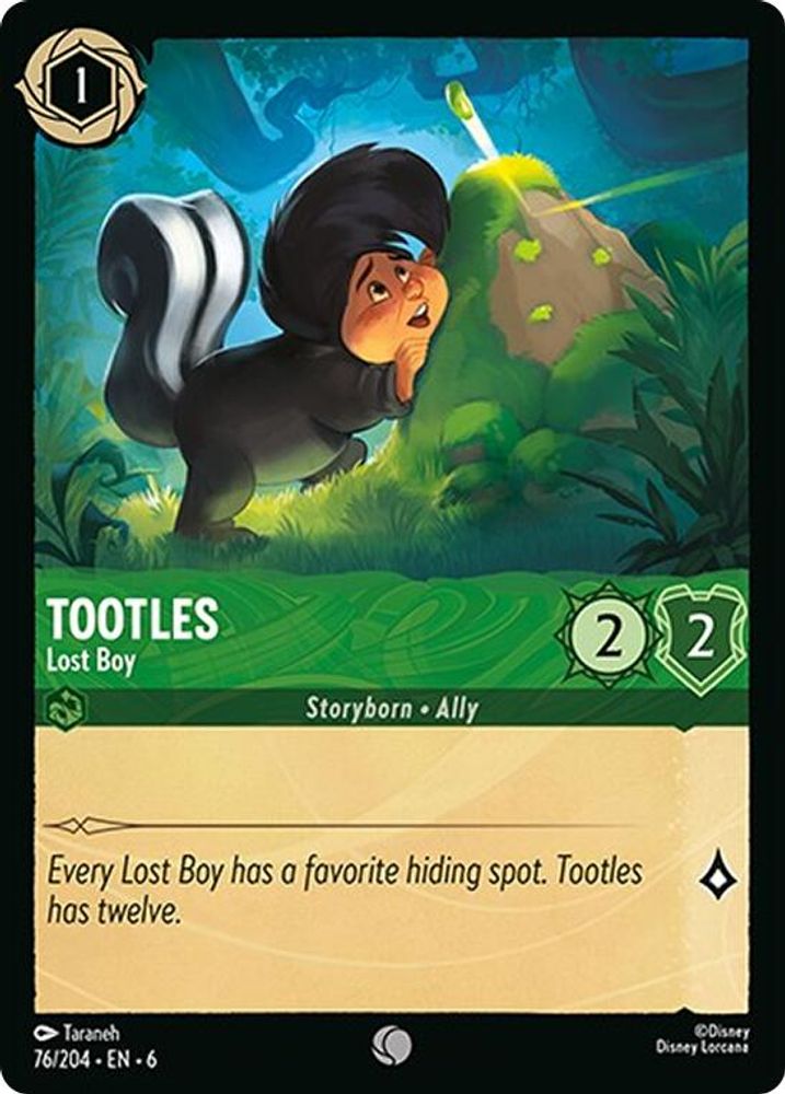 Tootles - Lost Boy card