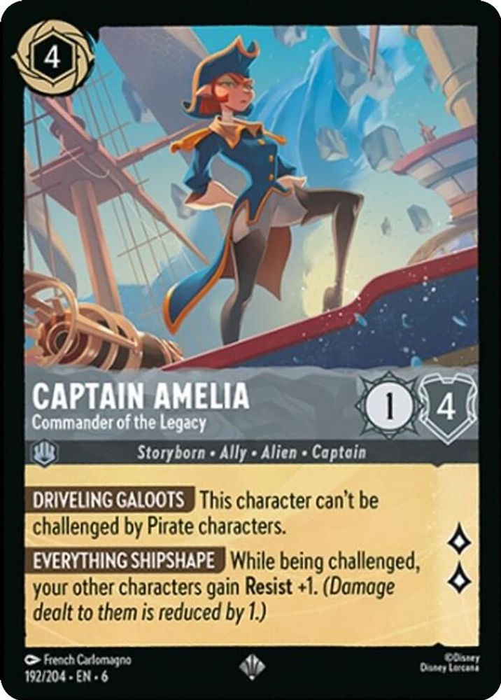 Captain Amelia - Commander of the Legacy card