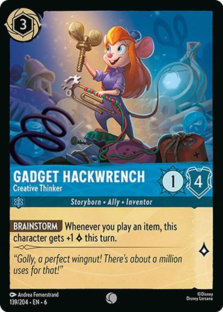 Gadget Hackwrench - Creative Thinker card