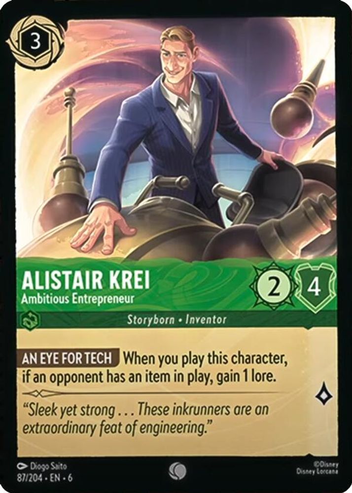 Alistair Krei - Ambitious Entrepreneur card