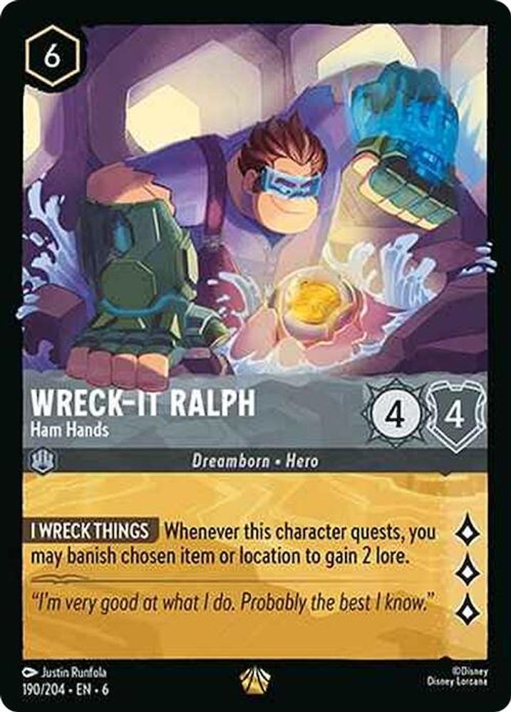 Wreck-It Ralph - Ham Hands card