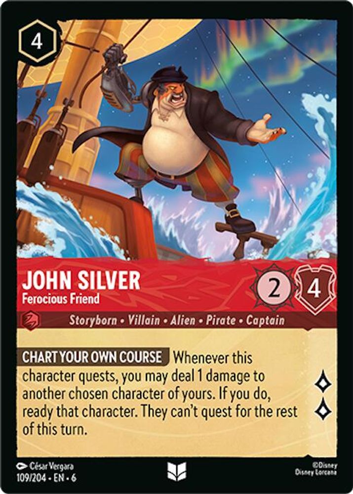 John Silver - Ferocious Friend card
