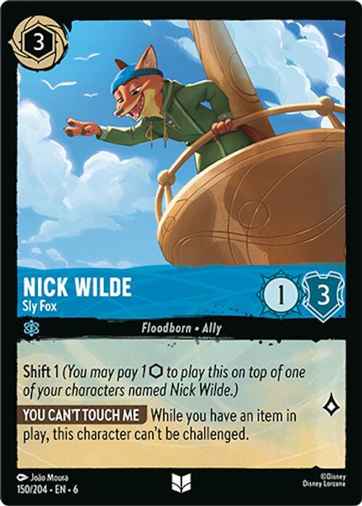 Nick Wilde - Sly Fox card