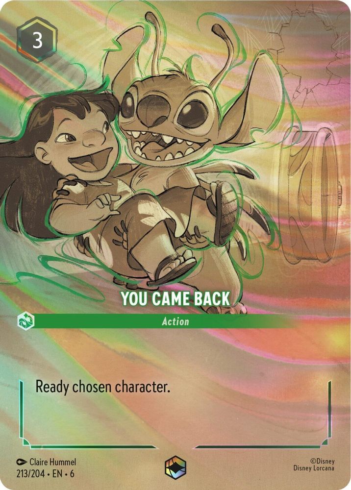 You Came Back (Enchanted) card