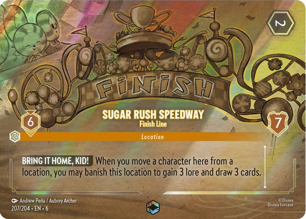 Sugar Rush Speedway - Finish Line (Enchanted) card
