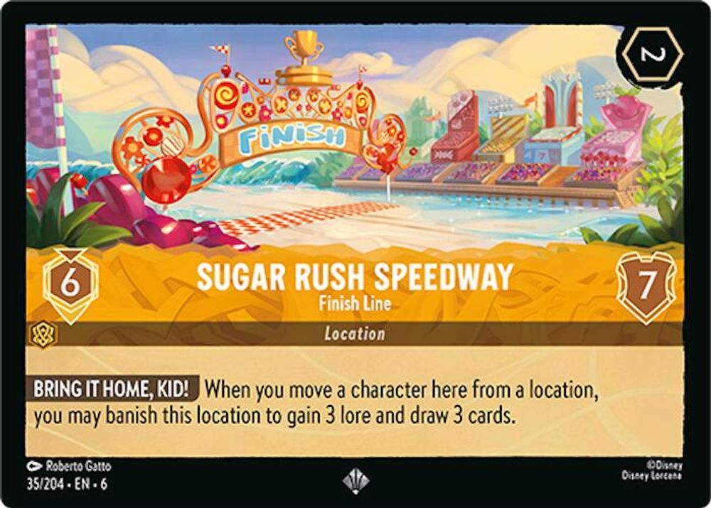 Sugar Rush Speedway - Finish Line card