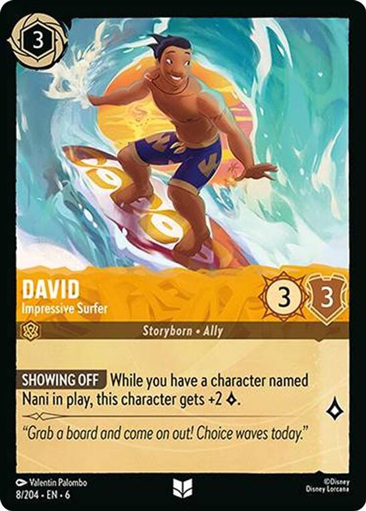 David - Impressive Surfer card