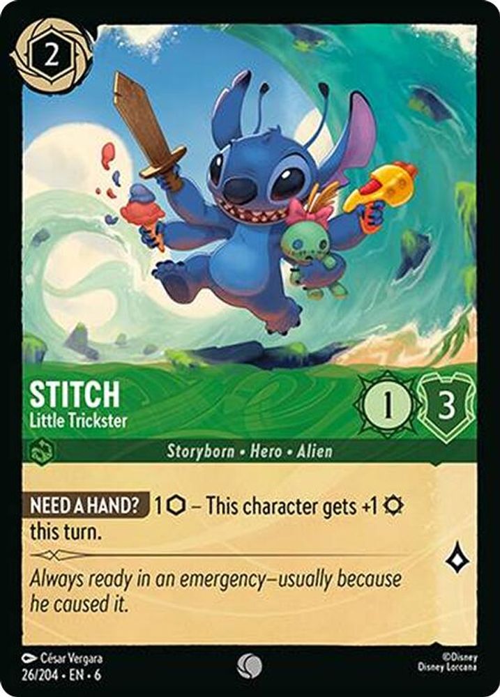Stitch - Little Trickster card