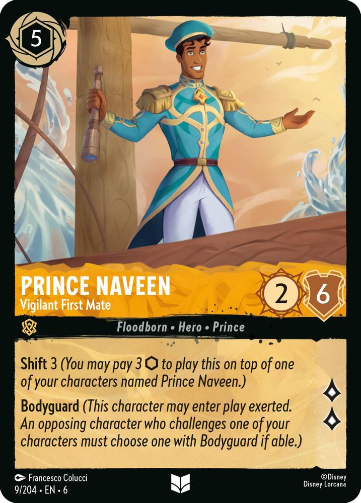 Prince Naveen - Vigilant First Mate card