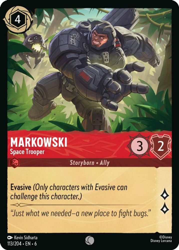 Markowski - Space Trooper card