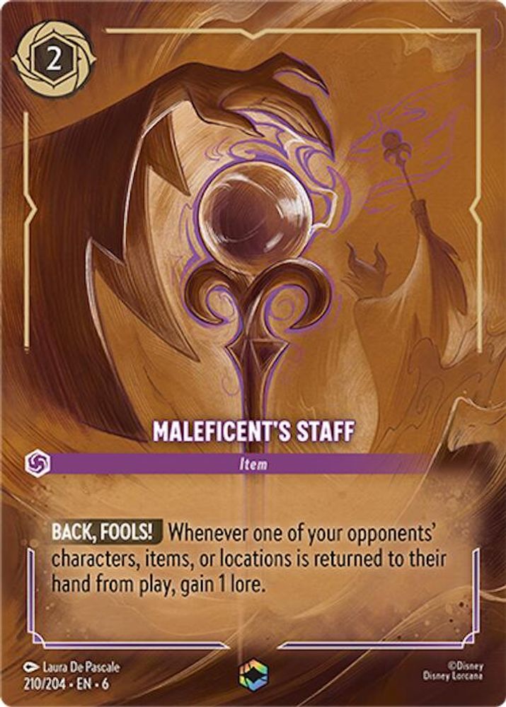 Maleficent's Staff (Enchanted) card