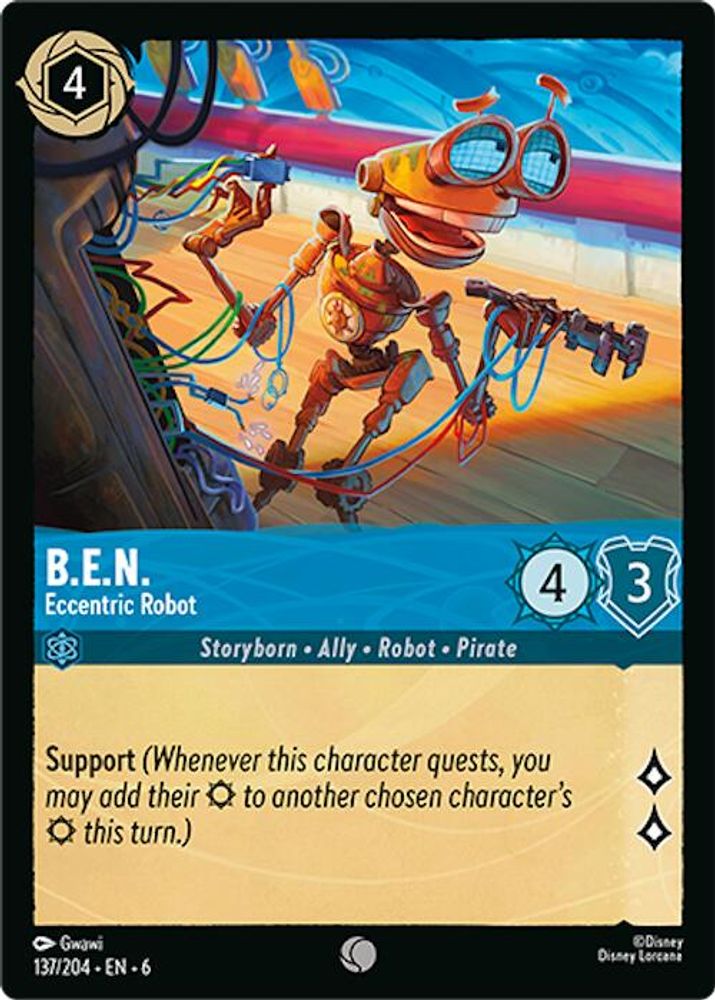 B.E.N. - Eccentric Robot card