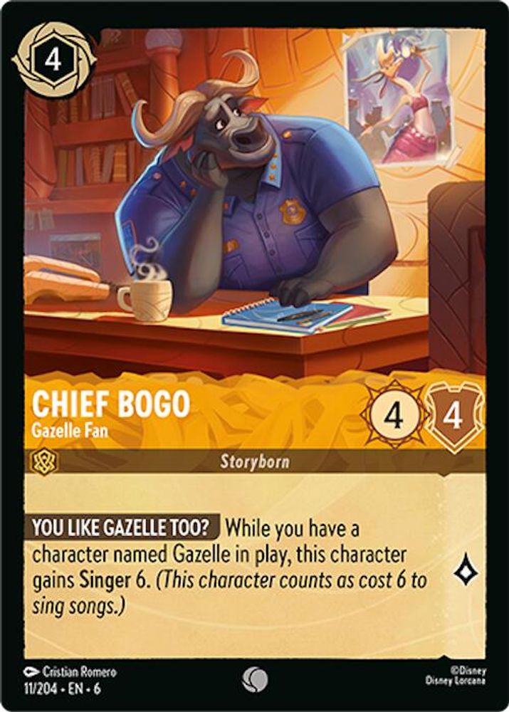 Chief Bogo - Gazelle Fan card