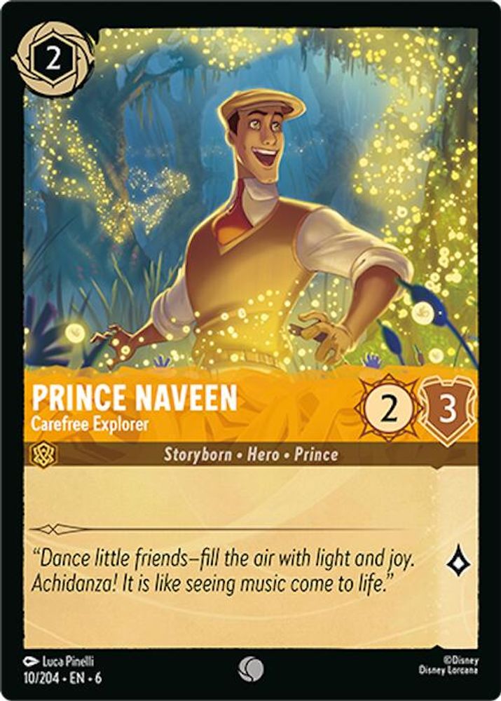 Prince Naveen - Carefree Explorer card