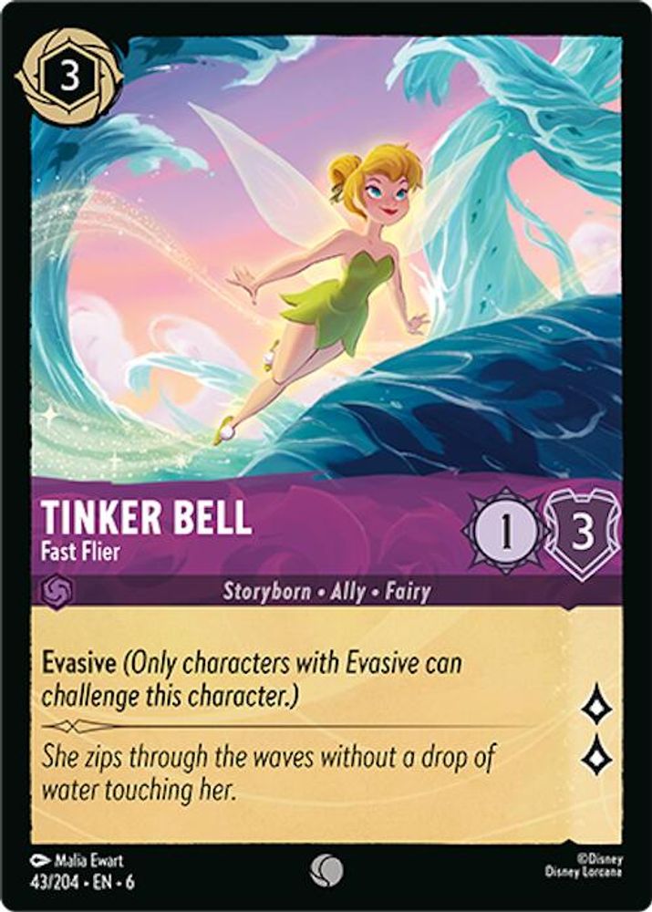 Tinker Bell - Fast Flier card