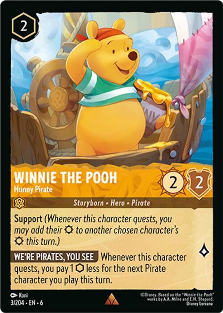 Winnie the Pooh - Hunny Pirate card