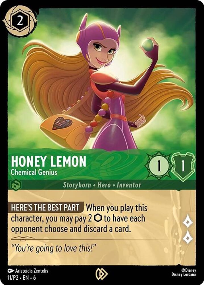 Honey Lemon - Chemical Genius card