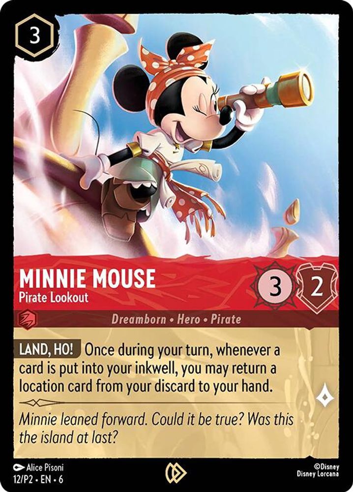 Minnie Mouse - Pirate Lookout card