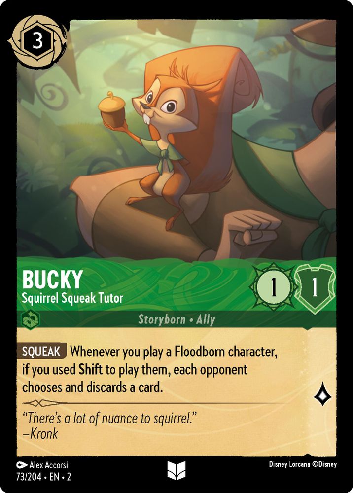 Bucky - Squirrel Squeak Tutor (Errata Version) card