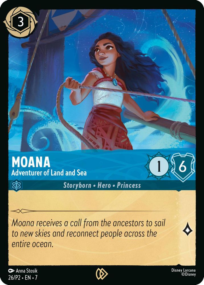 Moana - Adventurer of Land and Sea card