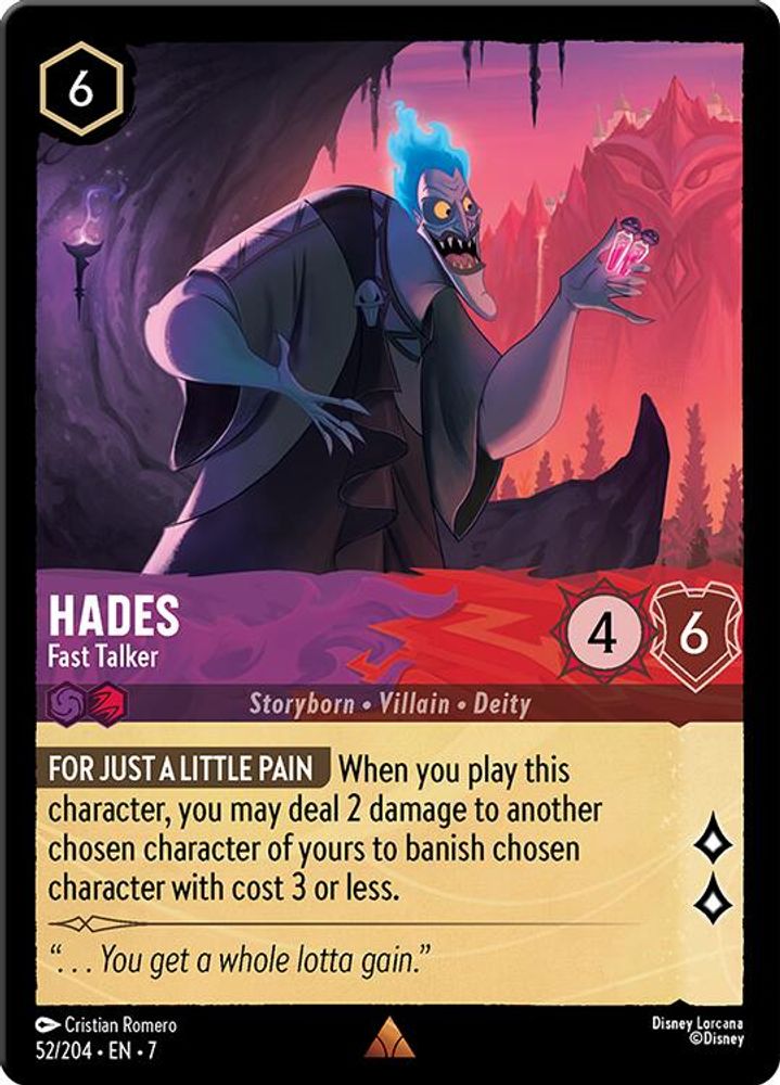 Hades - Fast Talker card