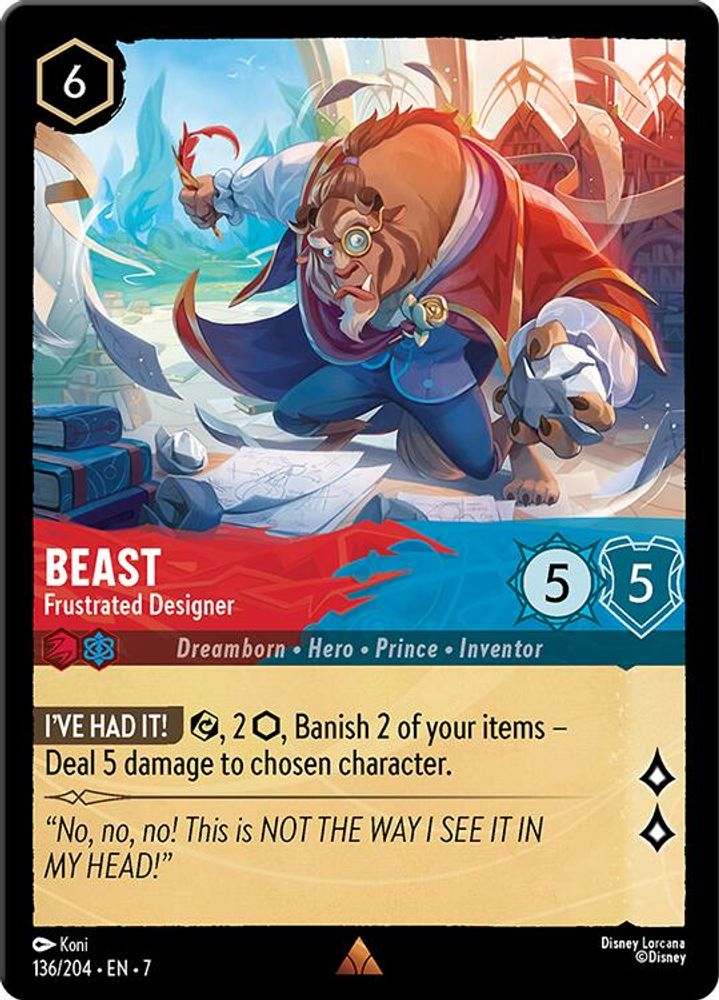 Beast - Frustrated Designer card