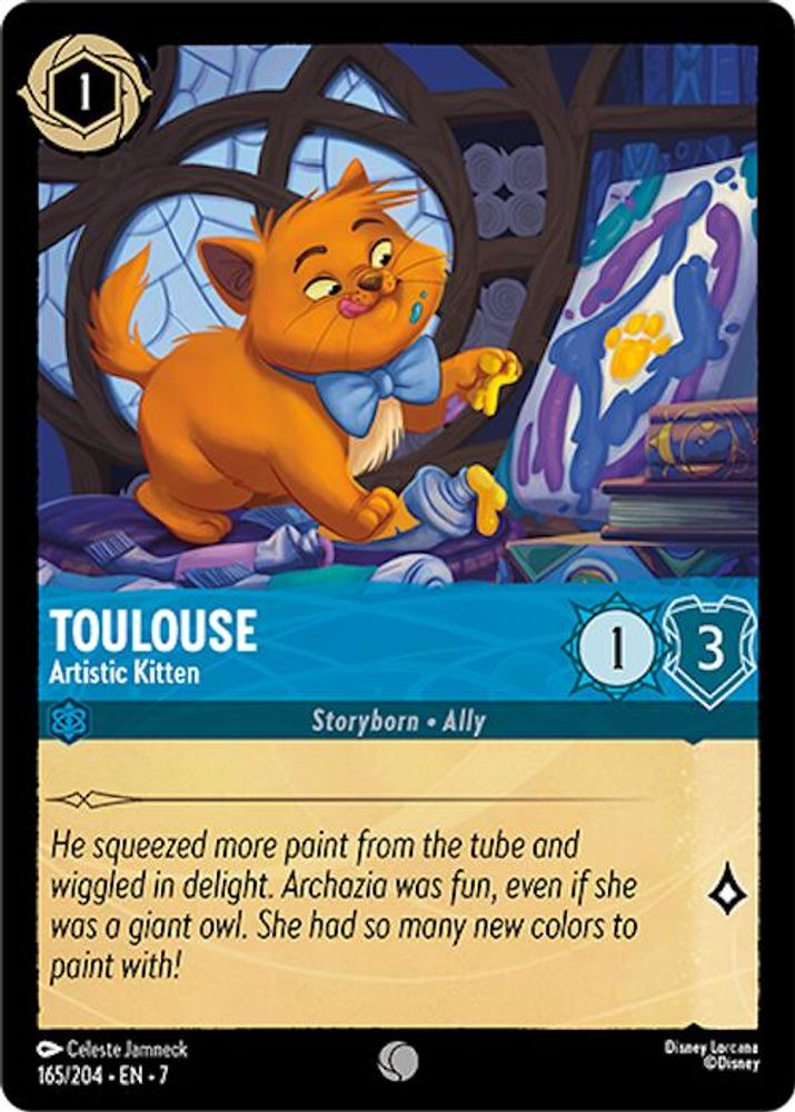Toulouse - Artistic Kitten card
