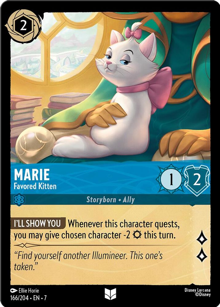 Marie - Favored Kitten card
