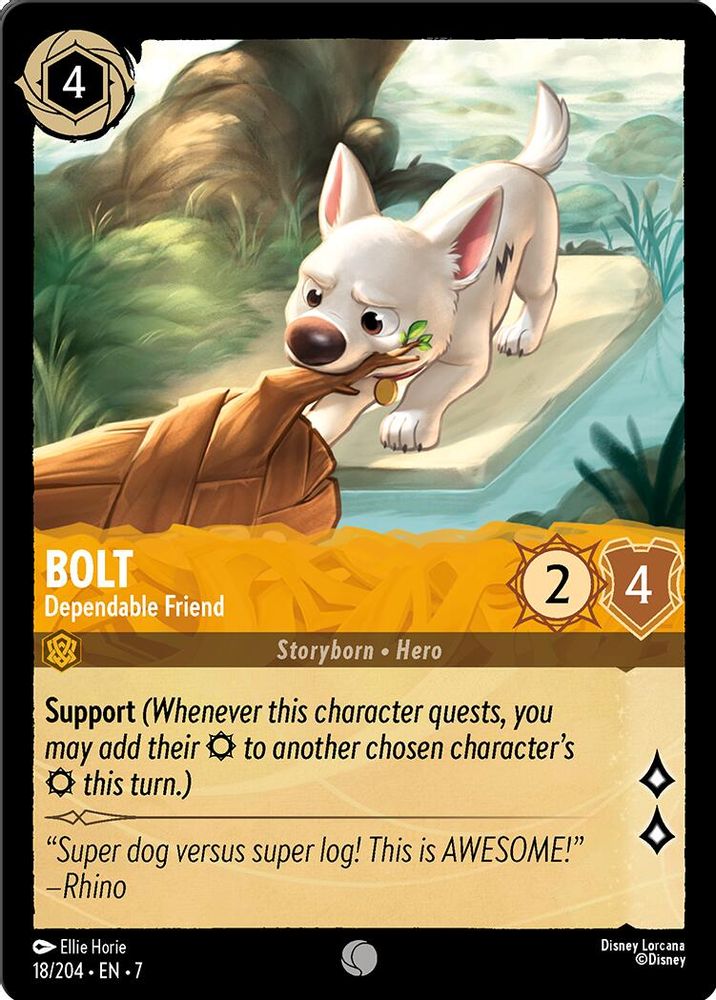 Bolt - Dependable Friend card