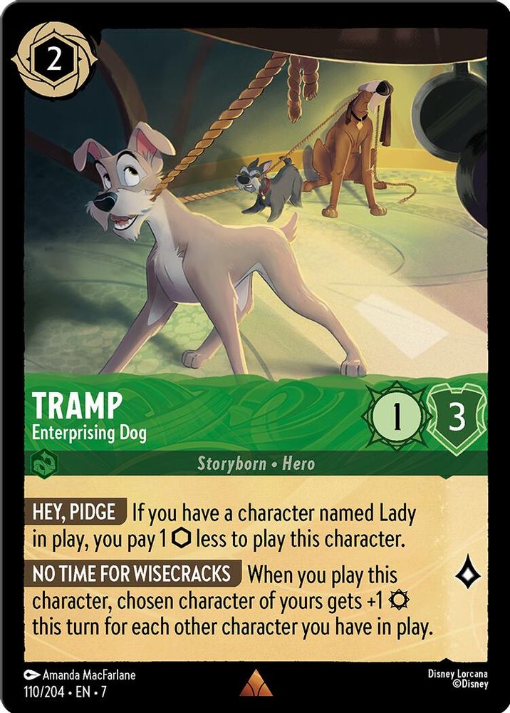 Tramp - Enterprising Dog card
