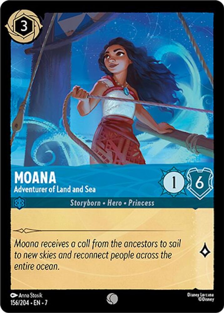 Moana - Adventurer of Land and Sea card