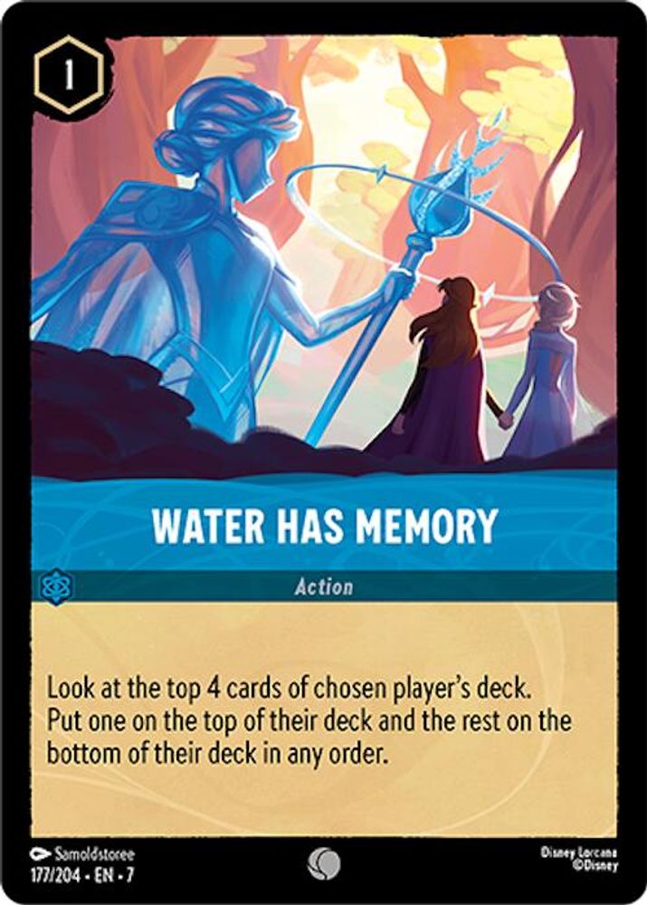 Water Has Memory card