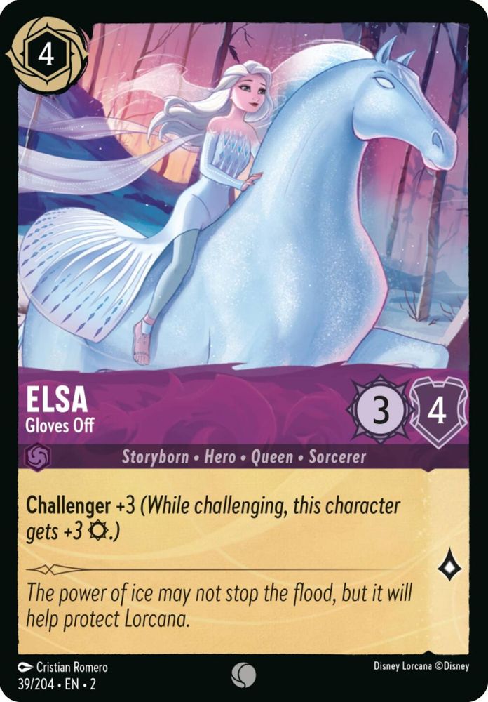 Elsa - Gloves Off (Errata Version) card