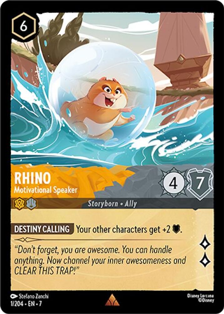 Rhino - Motivational Speaker card