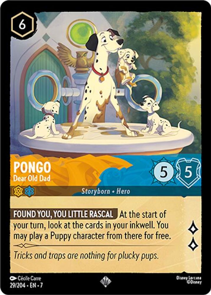 Pongo - Dear Old Dad card