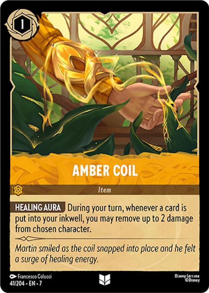 Amber Coil card