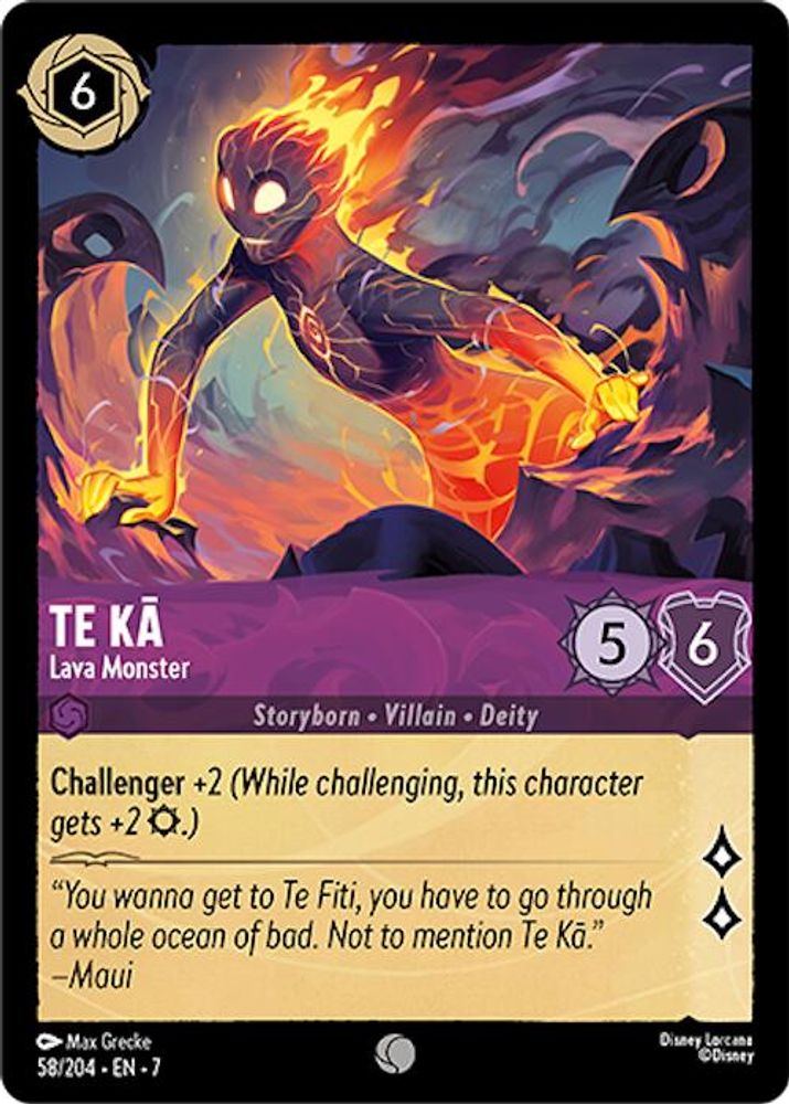 Te Ka - Lava Monster card