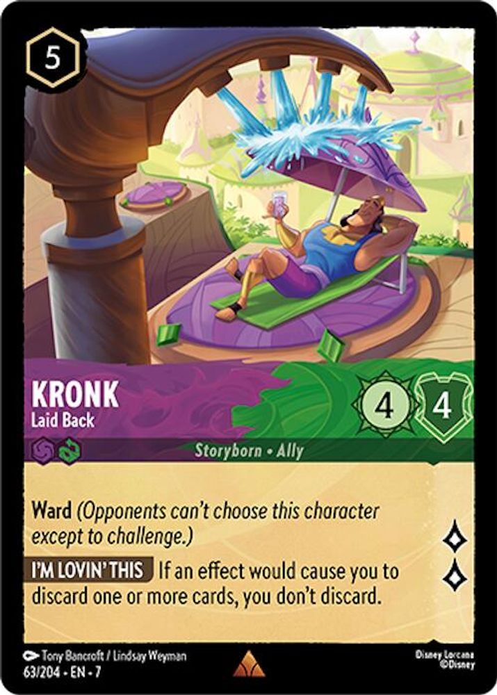 Kronk - Laid Back card