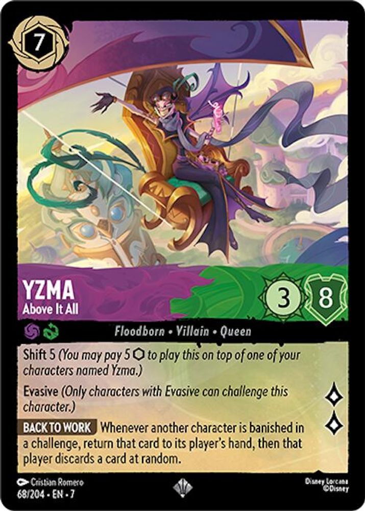 Yzma - Above It All card