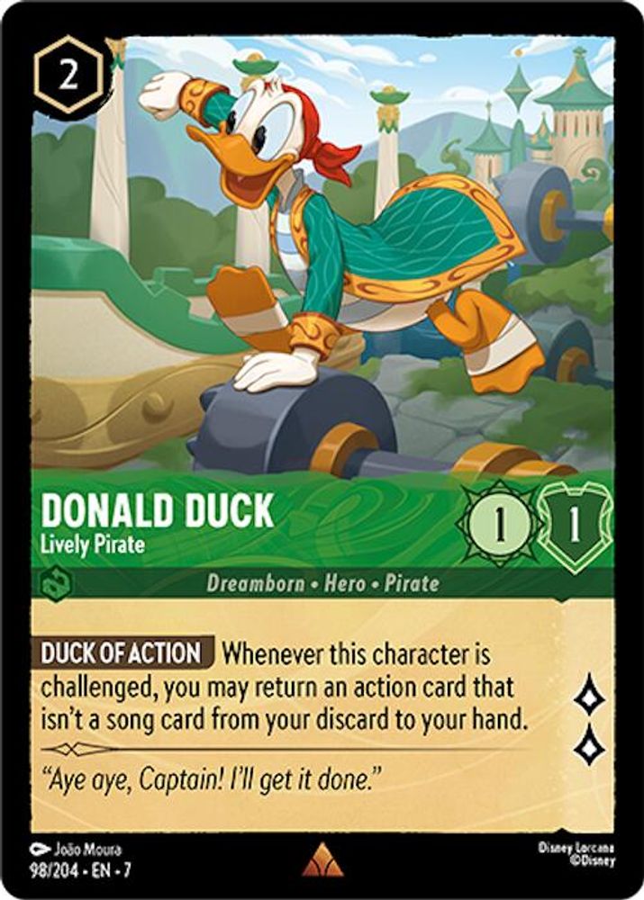 Donald Duck - Lively Pirate card