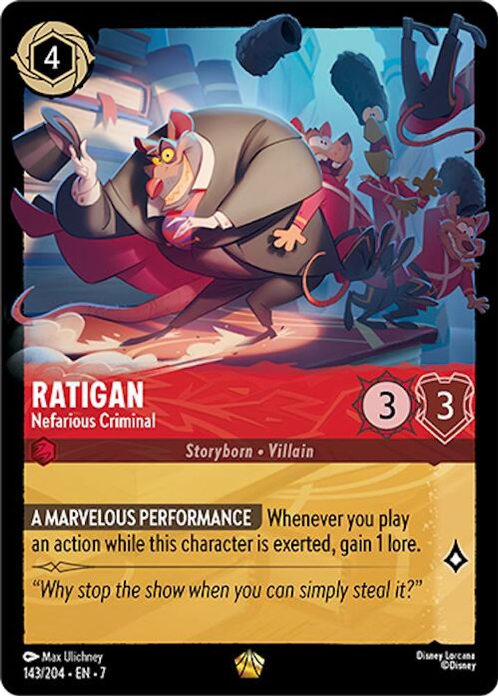 Ratigan - Nefarious Criminal card
