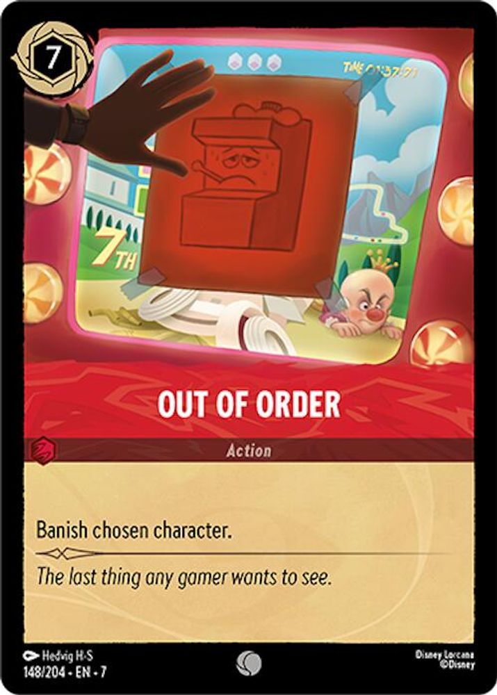 Out of Order card