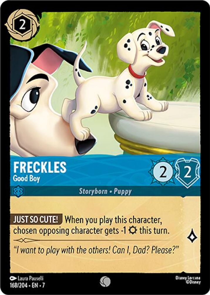 Freckles - Good Boy card
