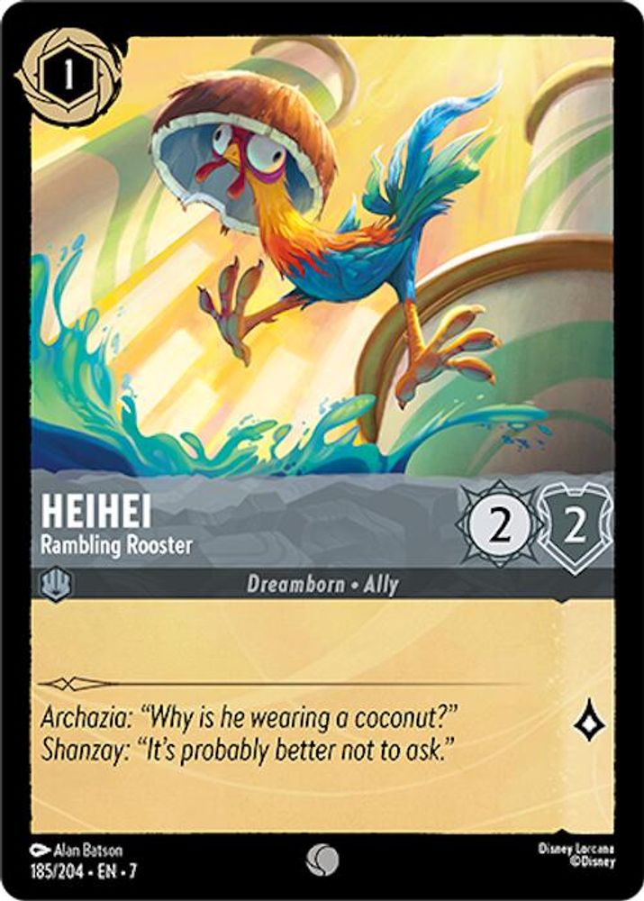 Heihei - Rambling Rooster card